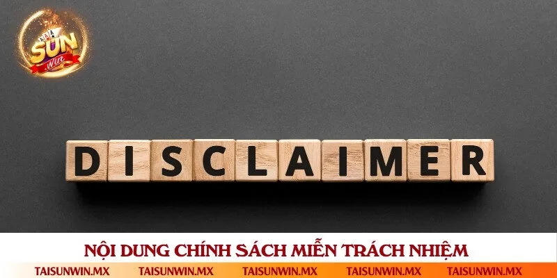 Quy định chi tiết trong chính sách miễn trách nhiệm của cổng game bài